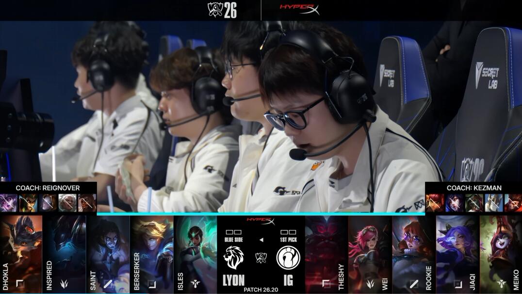 BBIN·宝盈集团 IG vs LYON 手感火热 IG能否继续强势